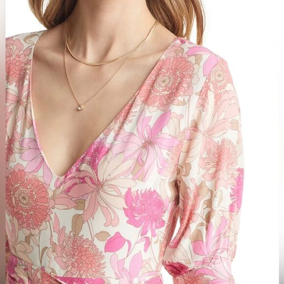 VICI COLLECTION Floral Print Tie Waist
Maxi Dress Size XS. NWOT. - Picture 4 of 9